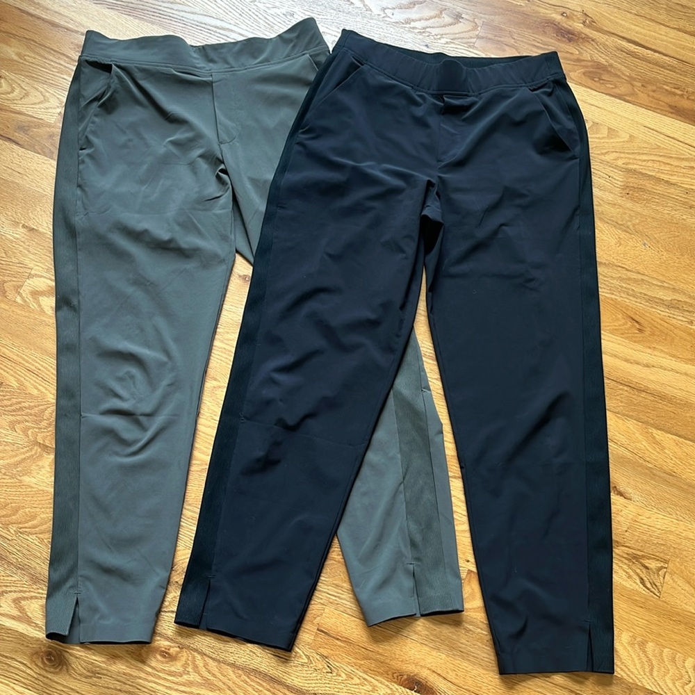 Athleta Brooklyn tuxedo stripe pant bundle size 6/8